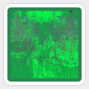 Green Leaf Grunge texture Sticker